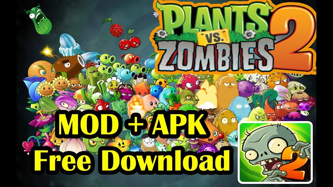 plants vs zombie 2 mod apk